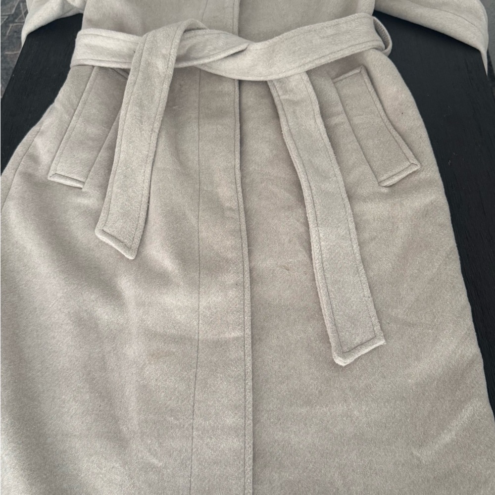 Abercrombie & Fitch Tan/Beige Trench Peacoat Jacket. Great condition. Sz XSP - Picture 2 of 3